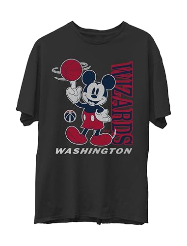 Junk Food Clothing Unisex Adult Washington Wizards Mickey Mouse T-Shirt - 2X-Large