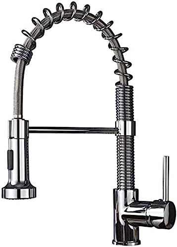 Robinet de cuisine extractible et pivotant avec arroseur extensible - 5