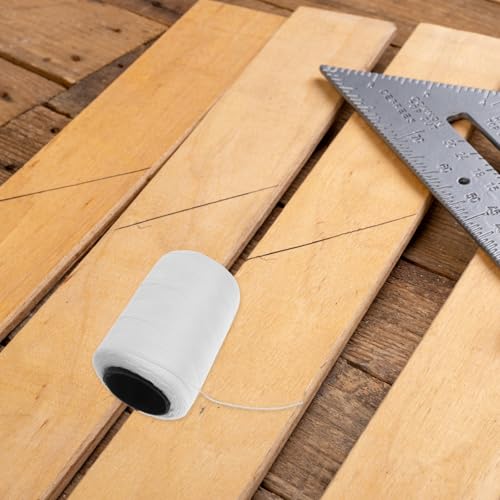 HOMSFOU línea de albañilería de hilo de algodón 0.8mm para trabajo de ladrillos y delineado de obra 350m rollo miniatura 6