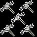 WBCBEC 5 Pack Wedding Bridal Pearl Flower Crystal Hair Pins for Women and Girls