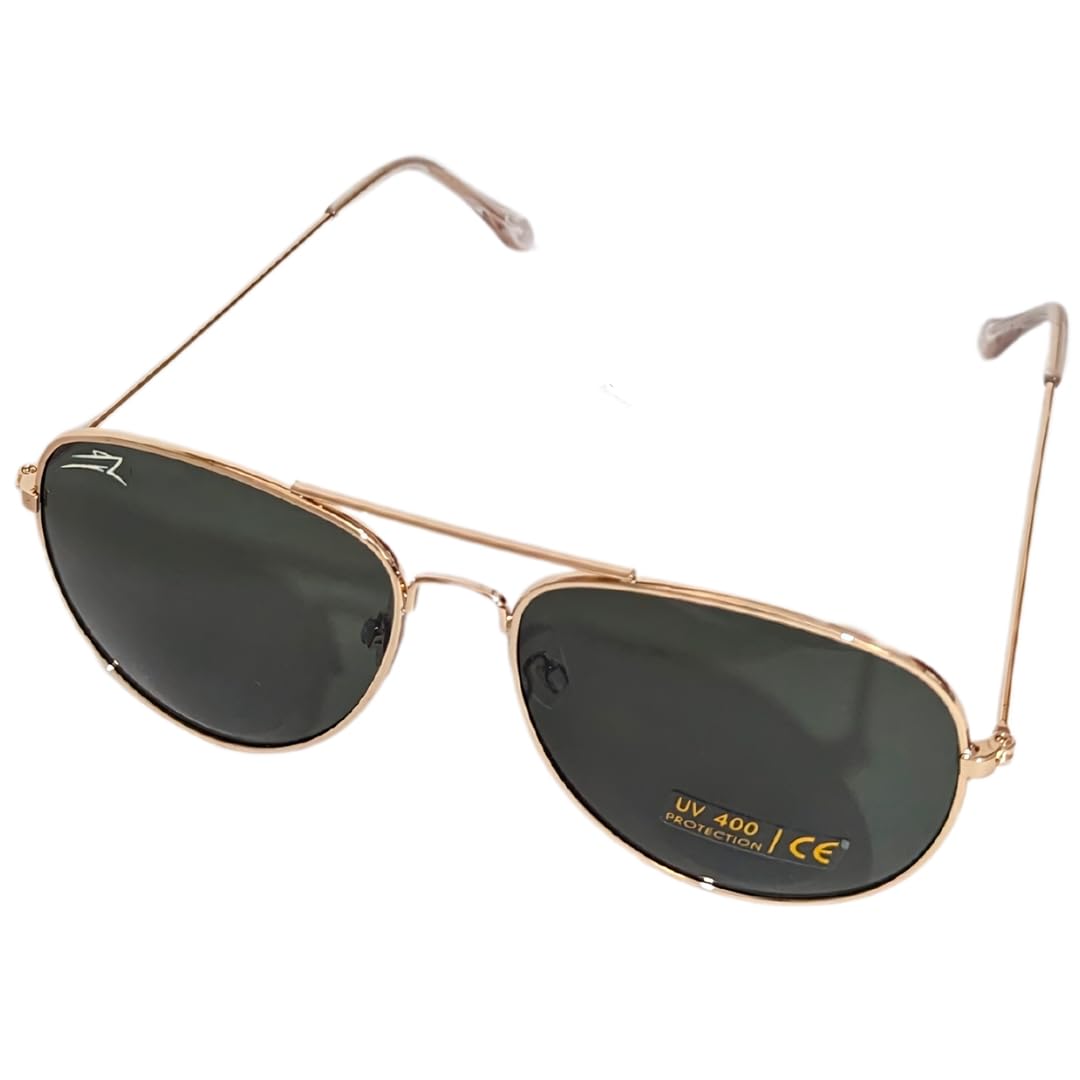 BROWN Gafas de sol estilo aviador - Gafas de sol para hombre y mujer - Gafas de sol con lentes con filtro oscuro y protección UV 400 -