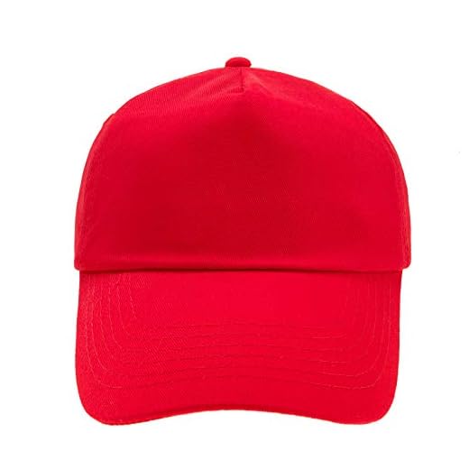 4sold Gorra de béisbol niños y niñas (Rojo Brillante)