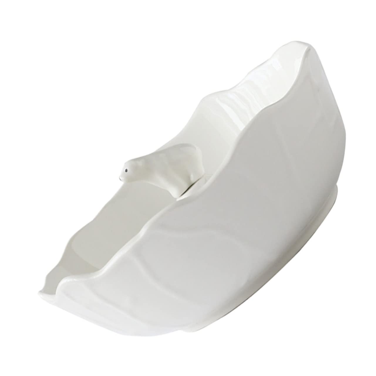 SHOWERORO Ceramic Creative Dish Polar Animal Shaped Bowl ...