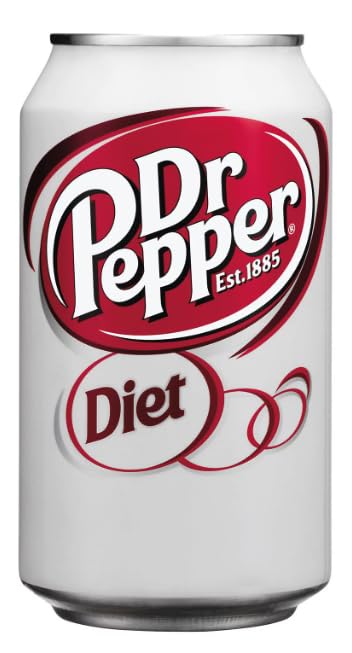 Diet Dr Pepper Soda, 12 fl oz (36 cans)