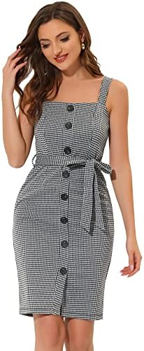 Produktbild von Allegra K Damen Midirock Knielang A Linie Hohe Taille Faltenrock