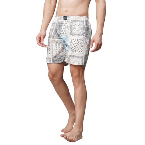 Image of Urban Scottish Ultra-Comfortable Men's Boxer Pants (Pack of 2), 100% Cotton With Stylish Print, Soft & Stretchy Elastic Waist Band, Dynamic Movement & Hardwearing Stitching, Breathable Gentle Snug Fit