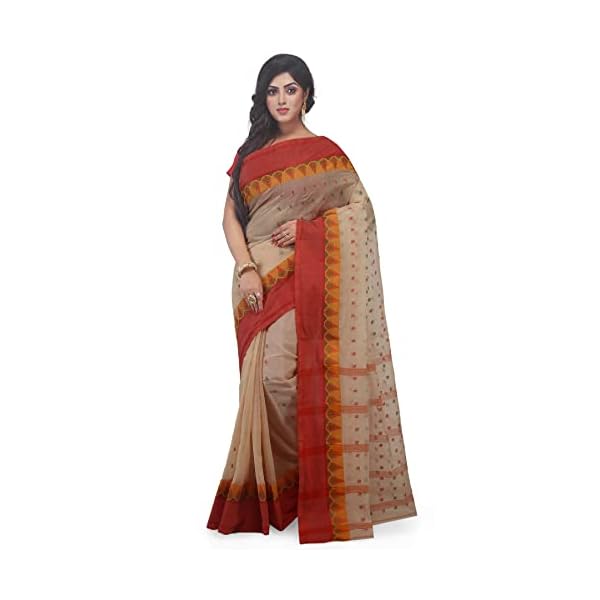 WoodenTant Women's Pure Cotton Tant Saree without blouse piece