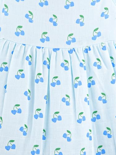 Image of Kidbea Bamboo Cotton Baby Girl Dress, Sleeveless Casual Wear Girls Frock