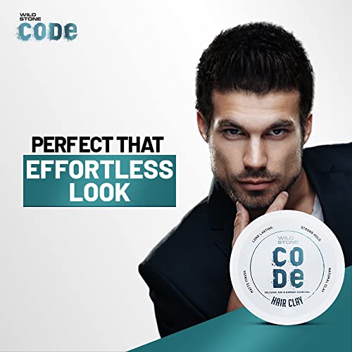 Wild Stone CODE Hair Styling Clay for Men, Pack of 2 (40gm each)| Long Lasting Strong Hold| Matte Finish with Volume - Image 5