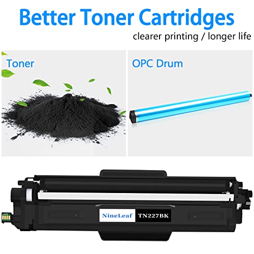Image of TN227BK TN227 Black High Yield Toner Cartridge Replacement for Brother TN-227 TN223 TN 227bk TN223bk Work in HL-L3230CDN HL-L3290CDW HL-L3270CDW MFC-L3770CDW MFC-L3750CDW HL-L3210CW (1 Pack)