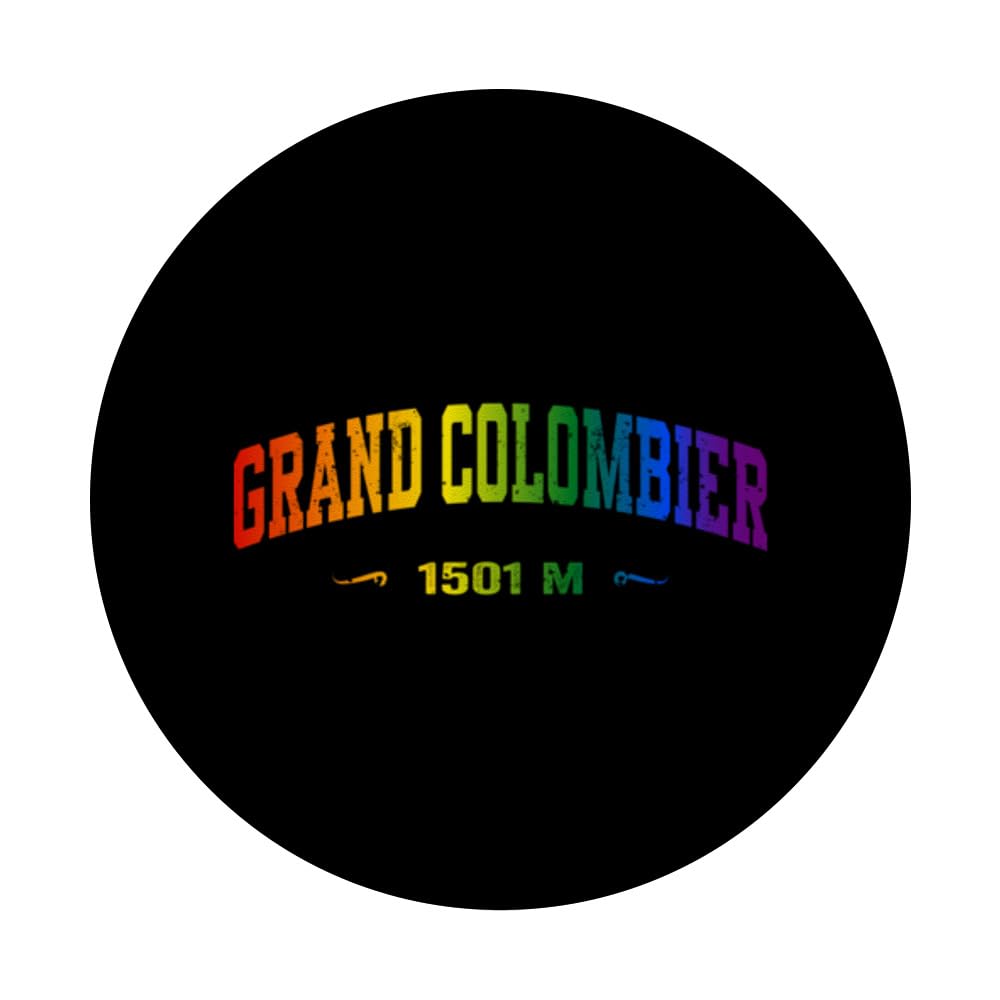 Grand Colombier Cycling Bike Souvenir PopSockets Swappable PopGrip, Black - Image 3
