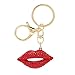 Schlüsselanhänger, Lip Kiss Schlüsselanhänger Schlüsselanhänger, Süßer Schlüsselanhänger, Dekoration, Schlüsselanhänger, Legierung, Bling, Lippen, Schlüsselanhänger, Schnellverschluss, Schlüsselanhäng