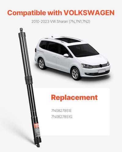 VEVOR Heckklappen-Hebestütze hinten links & rechts, kompatibel mit VW Sharan (7N, 7N1, 7N2) 2010–2023, elektrische Heckklappen-Stoßdämpferstrebe, ersetzt OE-Nummer 6891009130 6891009120 (2 Stk.)