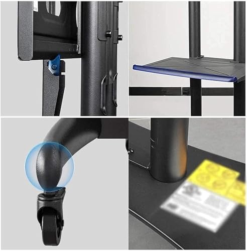 Soporte móvil para TV con ruedas ajustable en altura miniatura 2