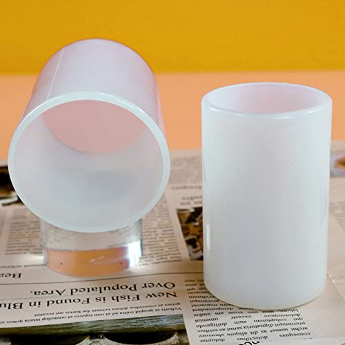 3 Size Candle Silicone Molds For Candle Making, Cylinder Epoxy Casting Molds For Aromatherapy Candles, Wax, Soaps, Diy Crafts Making (3) (Le-50) #TOP3