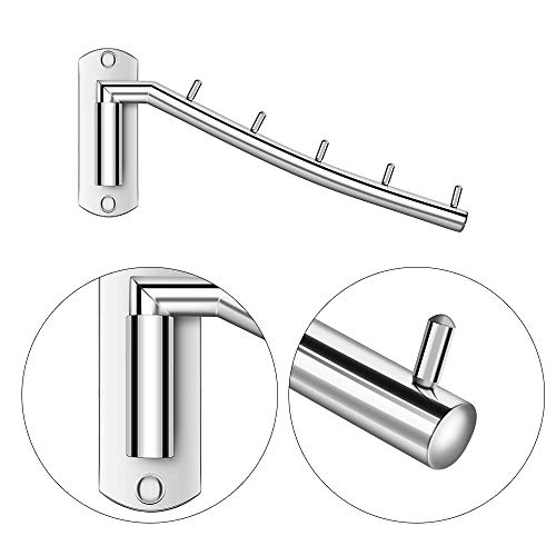 image for Newdora Folding Wall Mounted Clothes Hanger Rack Clothes Hook Stainles