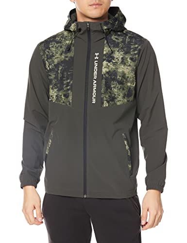 [アンダーアーマー] トレーニングウーブンアウター UAトリコット ライン ウーブン ジャケット メンズ Baroque Green / / XXL