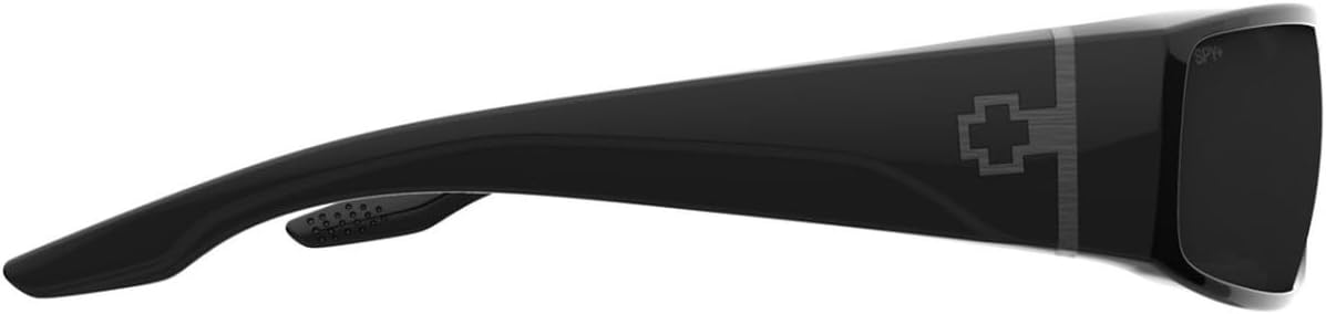 Spy Optic Cooper Sunglasses Gloss Black with Happy Gray Polarized Lens + Case
