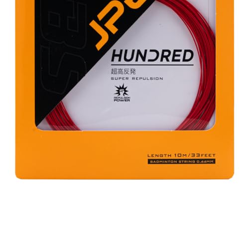 Image of Hundred JP 66 Badminton String | 0.66 mm High Repulsion & Control | Premium Hitting Sound & Shock Absorption | Durable Multi-Filament Nylon