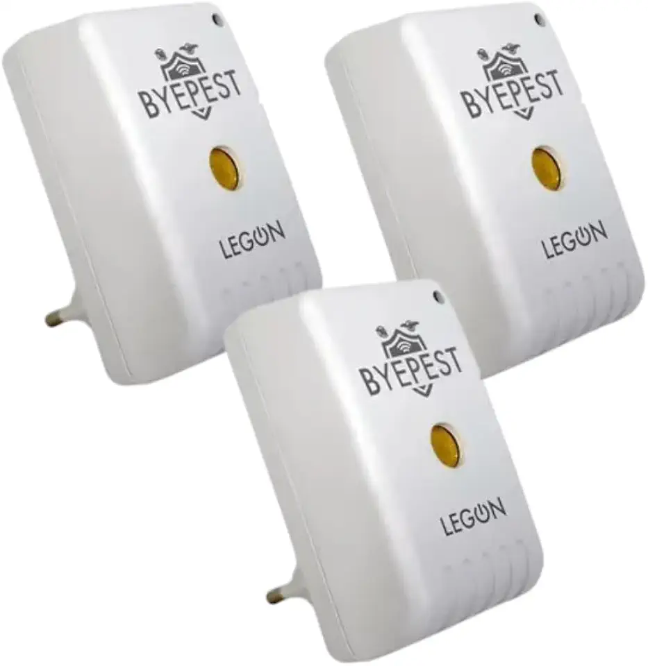 3 Repelente Eletrônico Ultrassônico Espanta Ratos Morcego Pragas Byepest 200m² Livre de Química Odor Sem Veneno