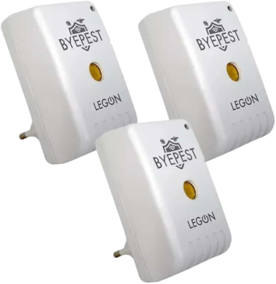 3 Repelente Eletrônico Ultrassônico Espanta Ratos Morcego Pragas Byepest 200m² Livre de Química Odor Sem Veneno
