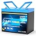 12V 100Ah LiFePO4 Lithium Battery, Portable 12.8V 100Ah Mini Lithium Battery Built-in 100A Smart BMS, Up to 15000 Deep Cycles, Great for Trolling Motor, RV, Solar System, Off-Grid