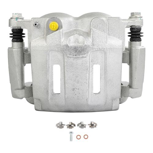 Image of SCITOO 18B4997 Front Left Disc Brake Caliper Assembly w /Bracket for Ford for F-350 Super Duty 2005-2010,for Ford for F-450 Super Duty 2011