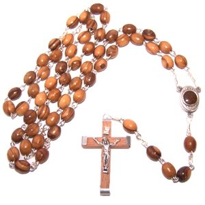 Catholic Scapulars Sacred Heart of Jesus with Our Lady Mt Carmel Catholic Wood Scapular, 5/8 Inch