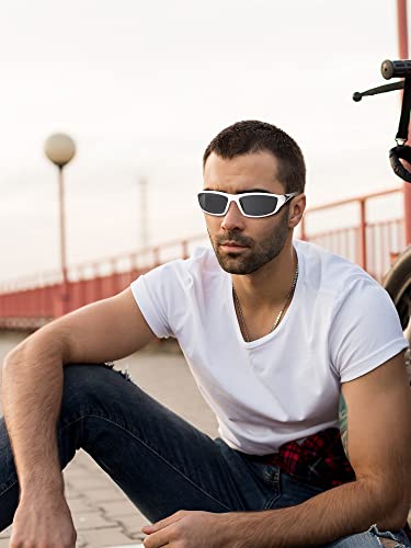 Image of Konohan 9 Pairs Polarized Sports Sunglasses for Men Driving Shades Running and Tactical Polarized Sunglasses