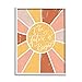 Stupell Industries Future Is Bright Warm Neutral Sun Framed Giclee Art, Design by Caroline Alfreds