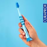 Curaprox Dla niemowląt Szczoteczka, 5500 Filaments, Niebieski-Niebieski, Wyprodukowano w Szwajcarii