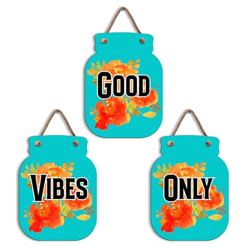 Image of Zesta Wooden Wall Hanging Decorative Items /Hanging Home Wall Decor Items /MDF Decoration Items for Home /Cute Wall Art For Living Room /Home Decor Items Living Room (JAR-04)