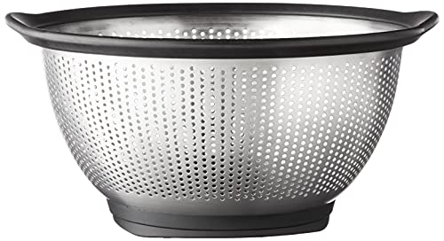 KitchenAid Escorredor de aço inoxidável Gourmet, 5 L, preto