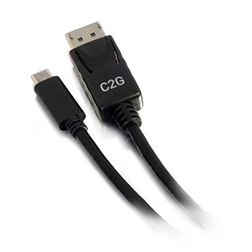 C2G 1.8M (6ft) USB-C to DisplayPort™ Adapter Cable 4K 30Hz - Black, 6' - Image 2