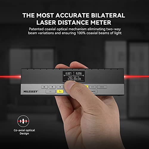 MiLESEEY Bilateral Laser Measurement Tool, 80m Laser Measure with ...