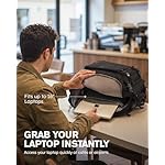 Tolaccea Travel Backpack Carry On 40L, Laptop Backpack with 3 Packing Cubes, Flight Approved Duffel Luggage Bag for Men Women, Water-resistant Large Business Rucksack Daypack, Fits 15.6" Laptop, Black - Image 3