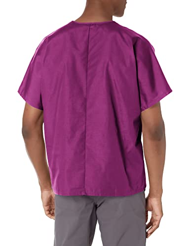 Image of Cherokee Scrubs for Men & Women V-Neck Scrub Top with 4 Pockets, Cotton Blend Soft Stretchy Easy Care Nursing Uniform - 4725