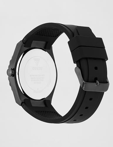 Image of Guess Round 42mm Black Dial Analog Men Watch - U1451G1M