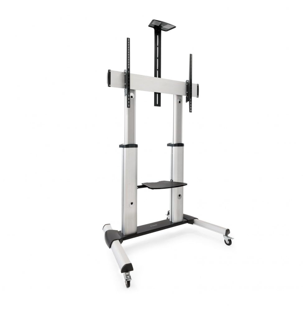 Soporte de Suelo Inclinable/ Ajustable con Ruedas TooQ FS20300M-B para TV de 60-100"/ hasta 100kg