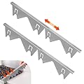 Stainless Steel Stove Gap Cover - Adjustable Heat-Resistant Filler Strip for Stove Gaps, Blocks Food and Grease, Perfect for Gas Stove Sides, Oven Guards for Sides, and Stove Knob Safety Covers - 2Pcs
