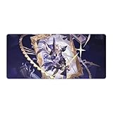 崩壊：スターレイル マダム・ヘルタ ゲーミングマウスパッド サイズ 非スリップ加工 キャラクターイラスト印刷 滑り止め 大型マウスパッド