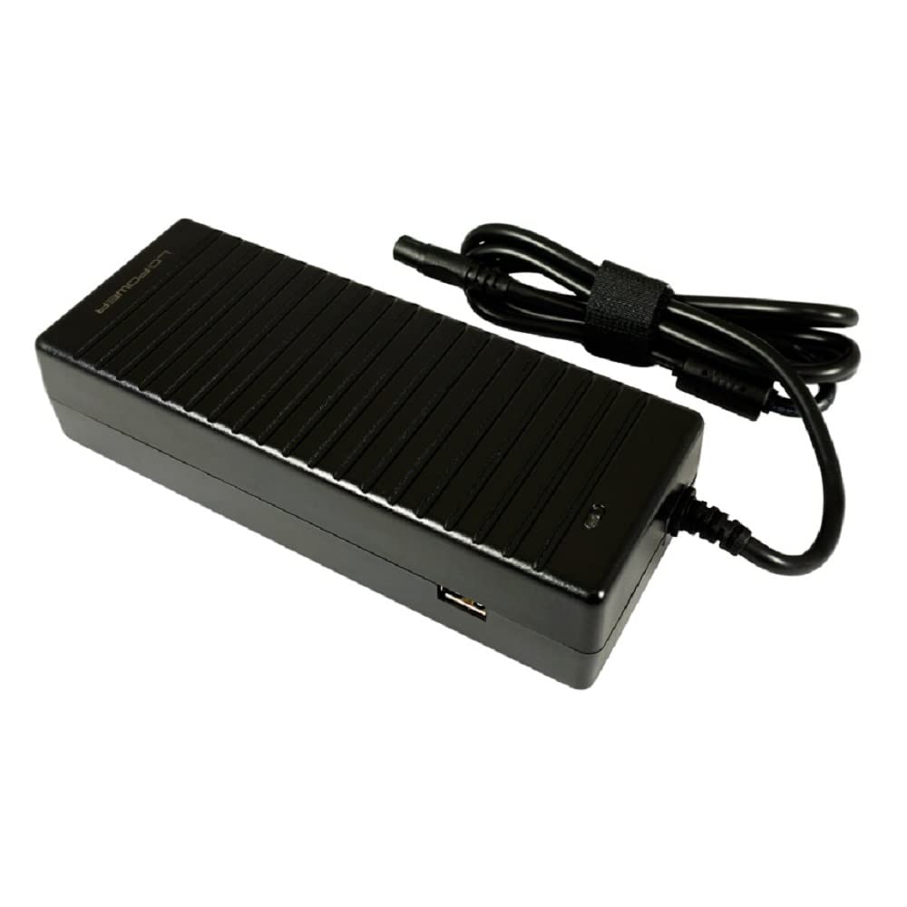 LC-POWER LC-NB-PRO-120 | Chargeur Notebook Universel 120 W | 10 Embouts Interchangeables, Multi-Range 18,5 à 20 V | Rendement jusqu'à 89%, Rallonge 150 cm Incluse