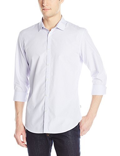 Calvin Klein Men's Ombre Stripe Long Sleeve Woven Shirt