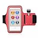 Premium Water Resistant Gym Sports Workout Wrist Band Strap Armband Case for Apple iPod Nano 7th 8th Generation (Red)