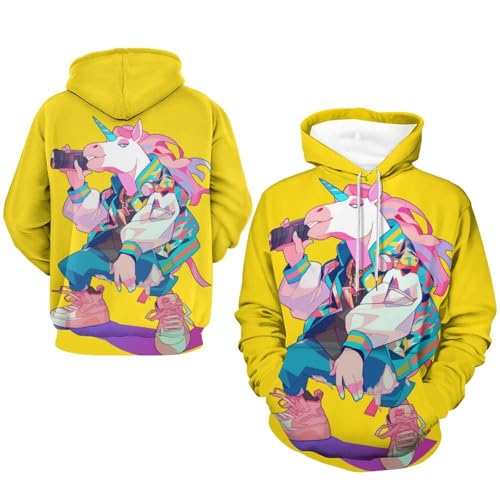 Sweat à capuche licorne cool pour vos soirées cocooning en taille S