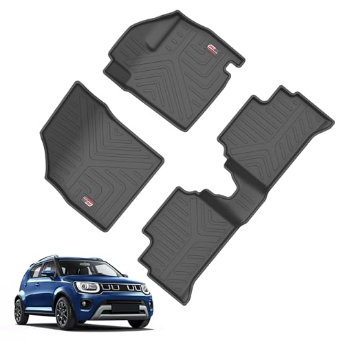 Image of GFX Car Floor Mat Black | Premium Non-Slip Mat Compatible with IGNIS (Model - 2016) Onwards | Full Coverage, Anti-Tear, All-Weather, Waterproof & Durable for Long-Lasting Protection