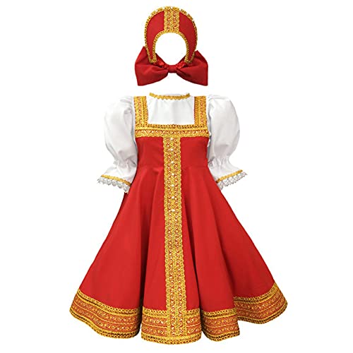 Freebily Costume Principessa di Russia Vestito