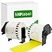 Produktbild Molabel 2 Rollen DK44605 DK-44605 Gelb 62mm x 30,48m wiederverwendbare Endlosetiketten, kompatibel mit P-Touch QL-500 QL-550 QL-570 QL-700 QL-720NW QL-1050 QL-1100 QL-1110NWB QL-800 QL-810W QL-820NWB