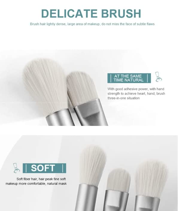 DD Retails Portable Eyes Makeup Brush Set || Synthetic Bristle Foundation Brush For Women || Face and Eyeshadow Makeup Brush Kit (Pack Of 8) 3