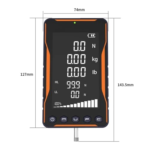 Jauge de force numérique push pull et testeur de compression portable - 5